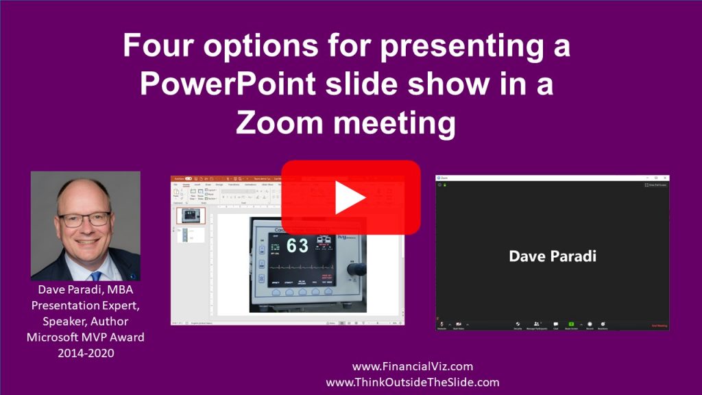 giving a presentation over zoom